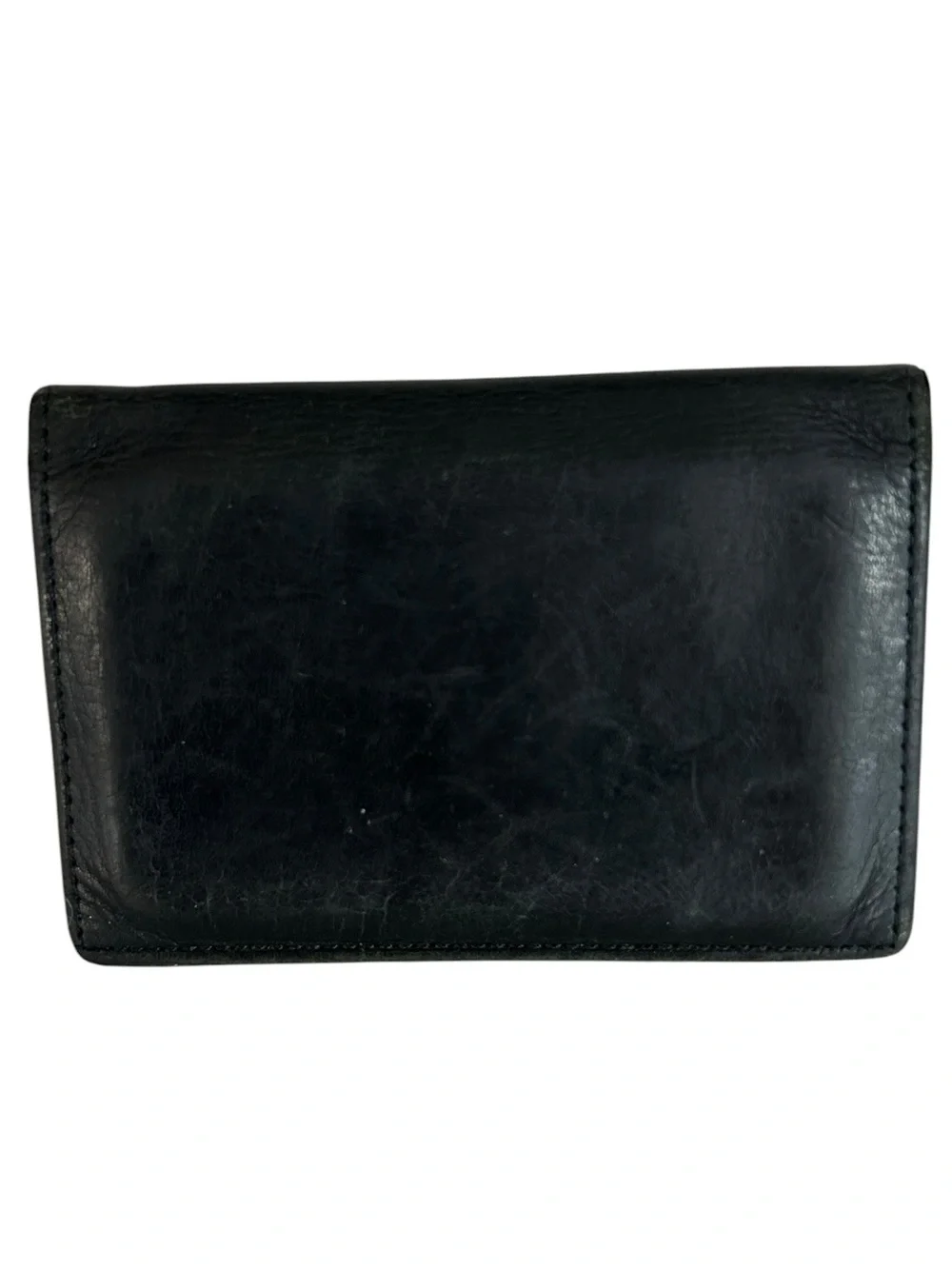 COACH Men’s Black Leather Bifold Card Holder Vintage Classic